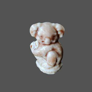Wade Whimsy Koala Figurine, England, Red Rose Tea Brown Ceramic Animal, Vintage
